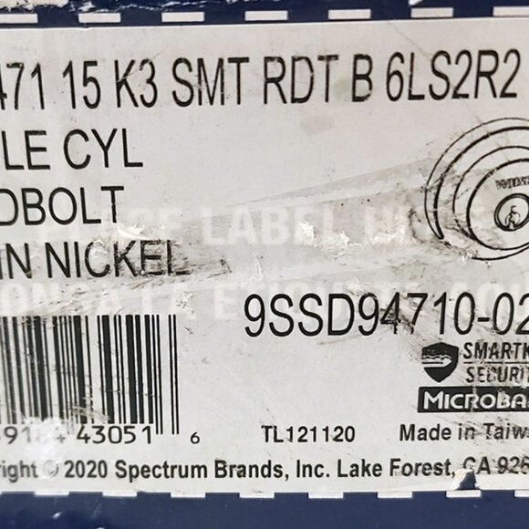 Weiser SSD9471 Single Cylinder Deadbolt SmartKey Door Lock - Picture 3 of 4